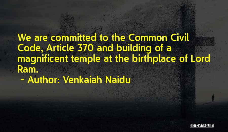 Birthplace Quotes By Venkaiah Naidu