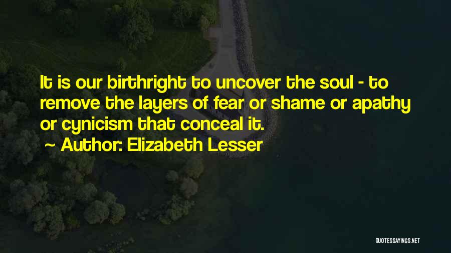 Birthright Quotes By Elizabeth Lesser