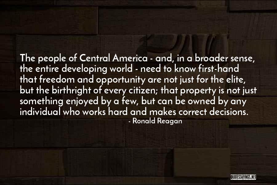 Birthright Quotes By Ronald Reagan