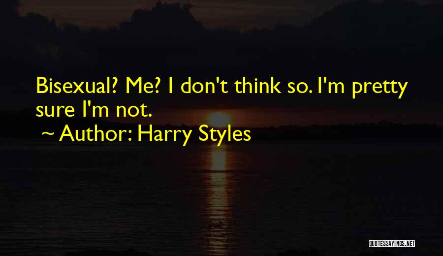 Bisexual Quotes By Harry Styles