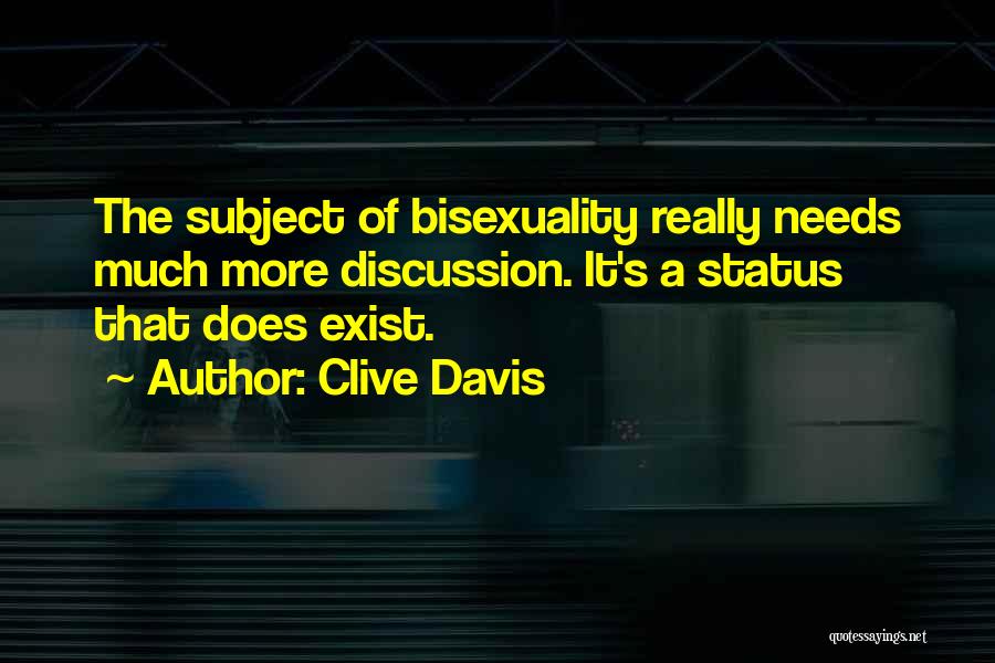 Bisexuality Quotes By Clive Davis