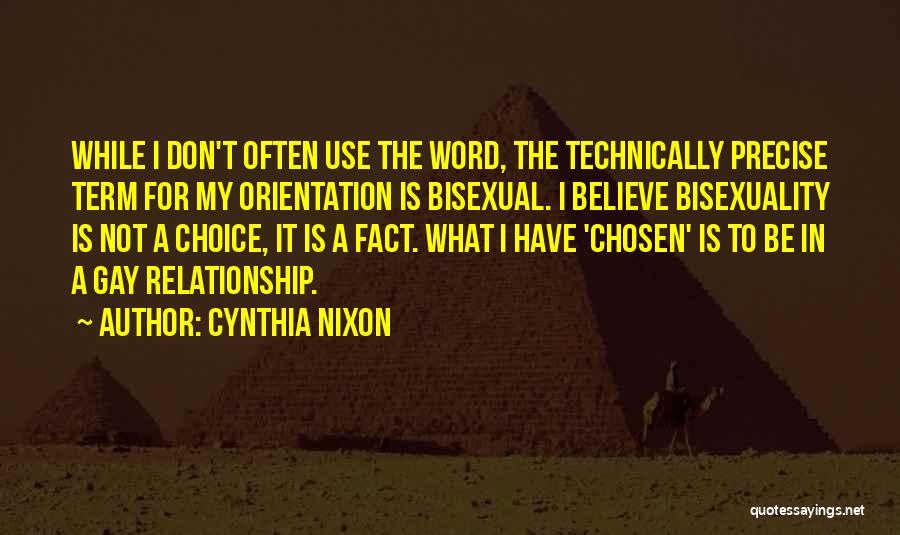 Bisexuality Quotes By Cynthia Nixon
