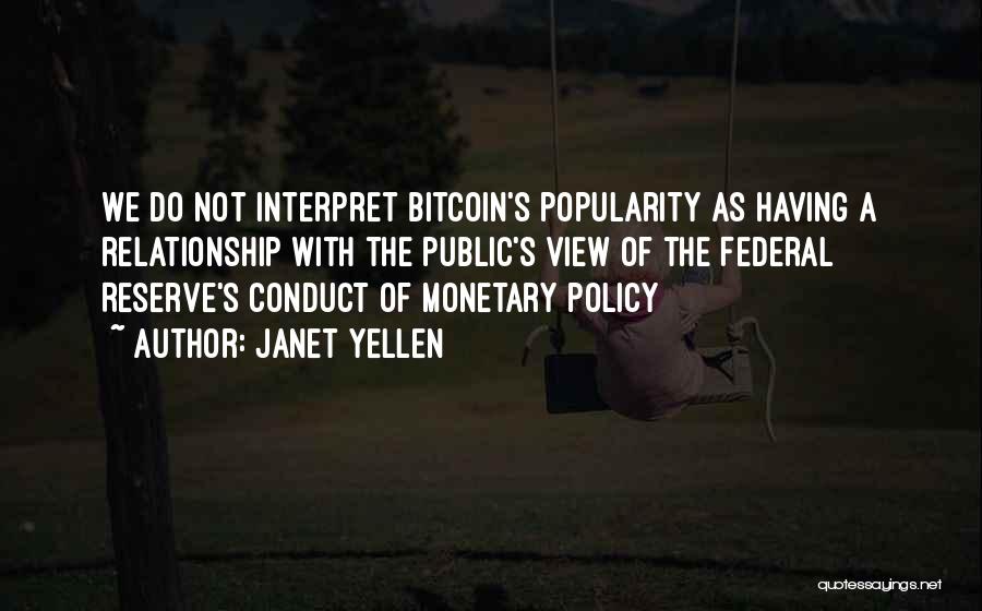 Bitcoin Quotes By Janet Yellen