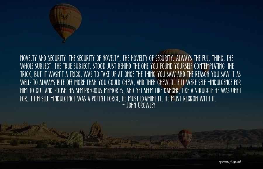 Bite Off More Than You Can Chew Quotes By John Crowley Bite Off More Than You Can Chew Quotes By John Crowley