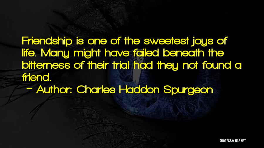 Bitterness Of Life Quotes By Charles Haddon Spurgeon