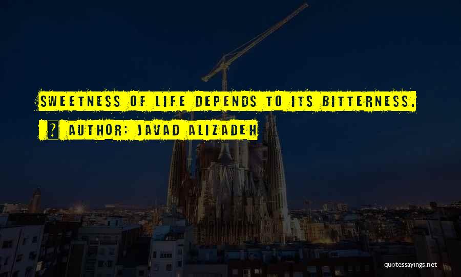 Bitterness Of Life Quotes By Javad Alizadeh