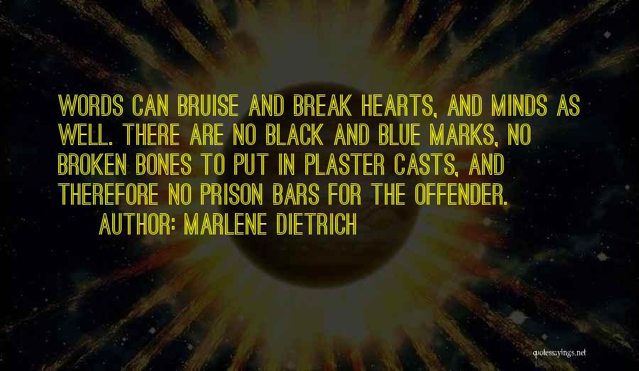 Black And Blue Quotes By Marlene Dietrich