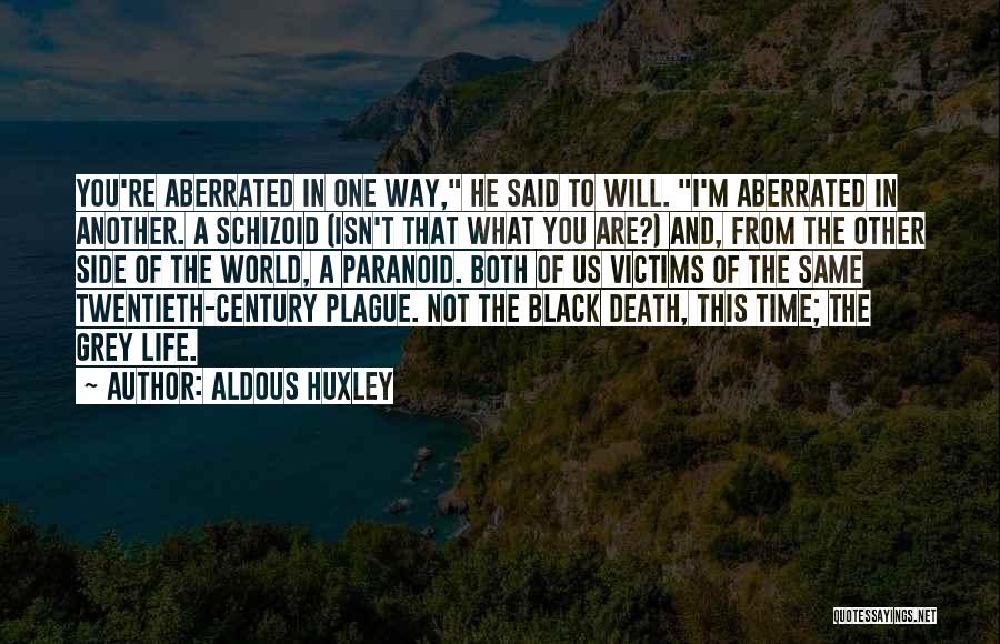 Black And Grey Quotes By Aldous Huxley