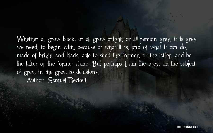 Black And Grey Quotes By Samuel Beckett