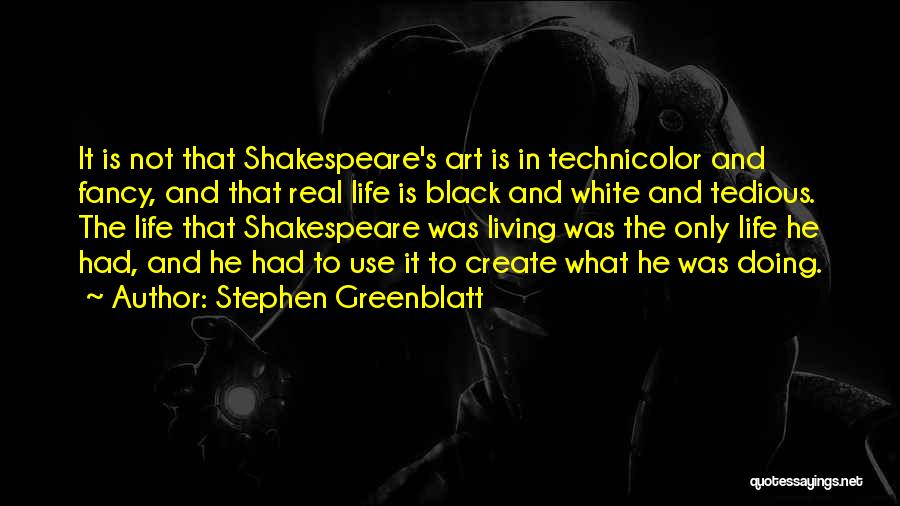 Black And White Art Quotes By Stephen Greenblatt