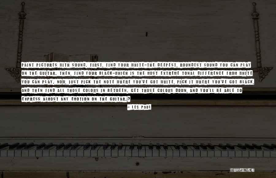Black And White Color Quotes By Les Paul Black And White Color Quotes By Les Paul