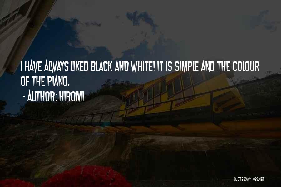 Black And White Colour Quotes By Hiromi