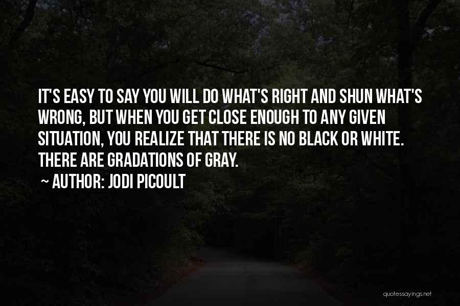 Black And White No Gray Quotes By Jodi Picoult