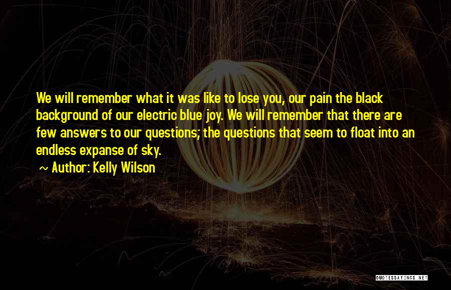 Black Background Quotes By Kelly Wilson