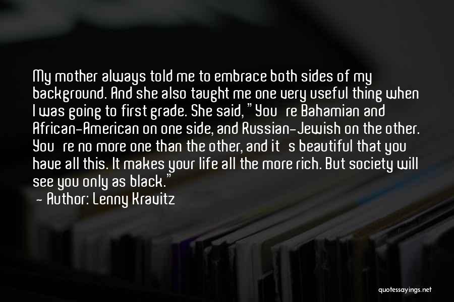 Black Background Quotes By Lenny Kravitz