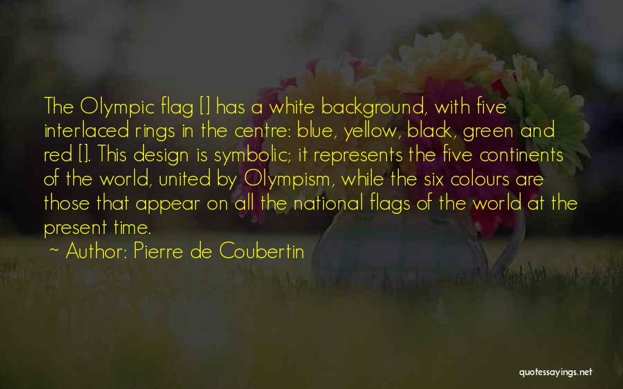Black Background Quotes By Pierre De Coubertin