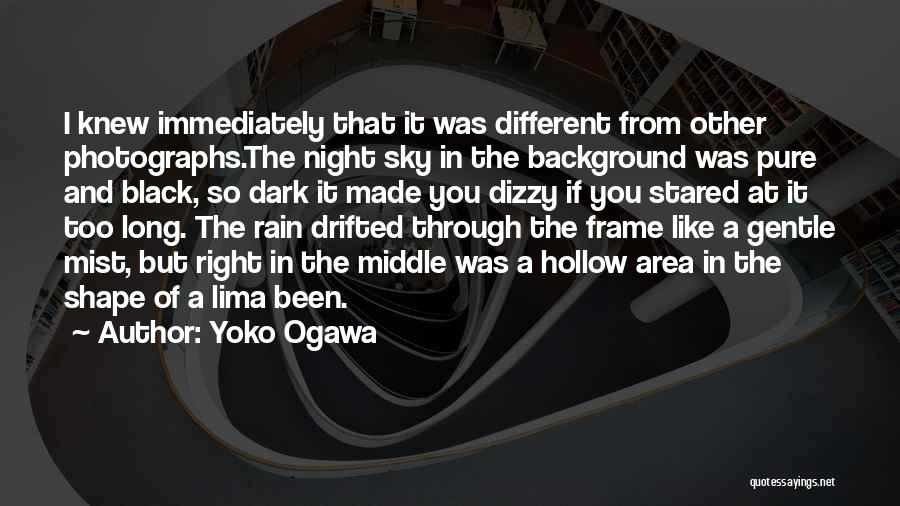 Black Background Quotes By Yoko Ogawa