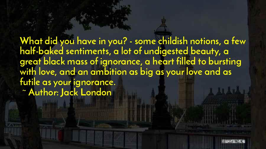 Black Beauty Love Quotes By Jack London