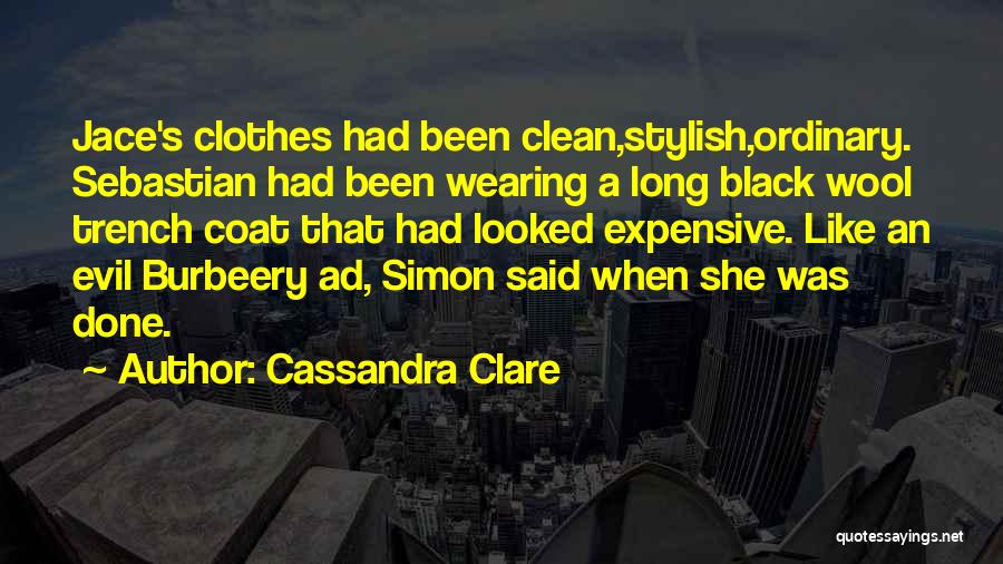 Black Coat Quotes By Cassandra Clare