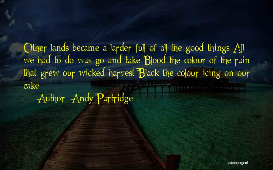 Black Colour Quotes By Andy Partridge