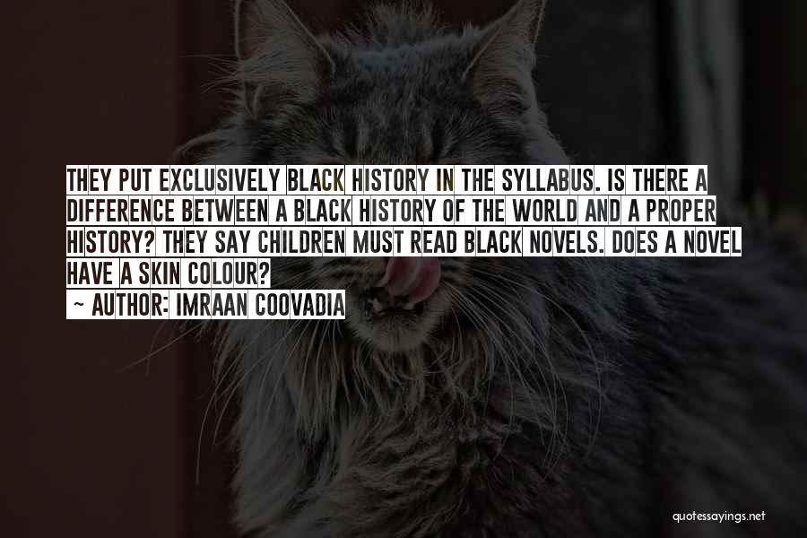 Black Colour Quotes By Imraan Coovadia