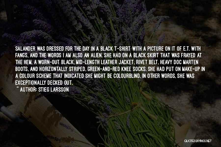 Black Colour Quotes By Stieg Larsson
