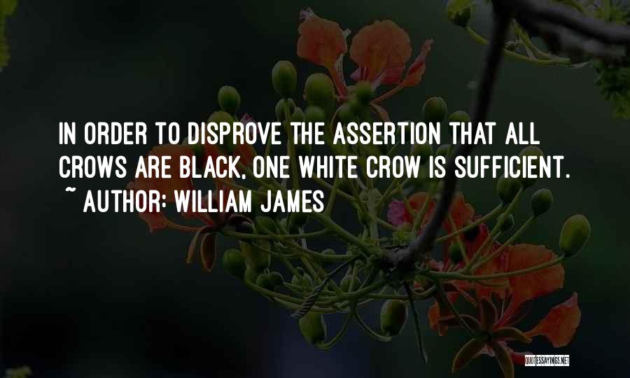 Black Crow Quotes By William James