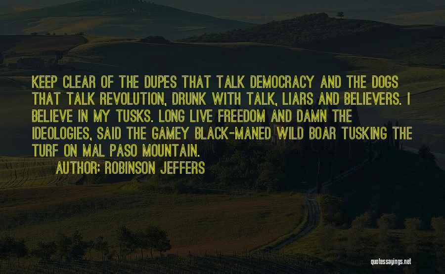 Black Dogs Quotes By Robinson Jeffers