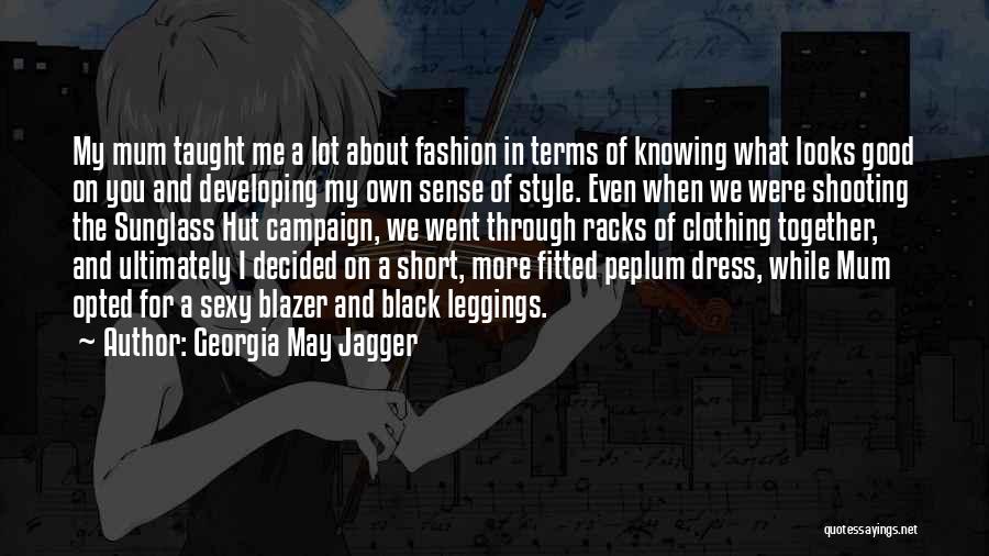 Black Dress Quotes By Georgia May Jagger