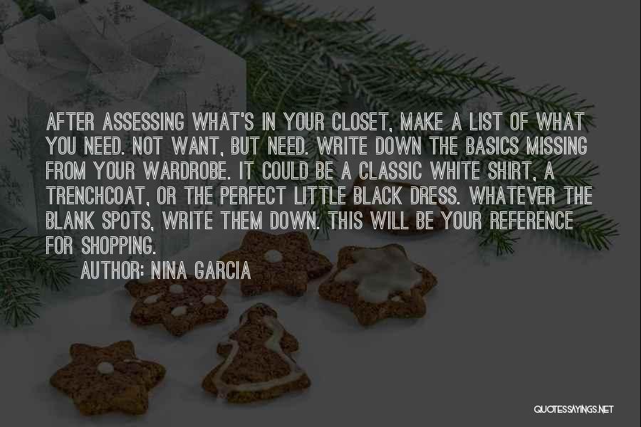 Black Dress Quotes By Nina Garcia