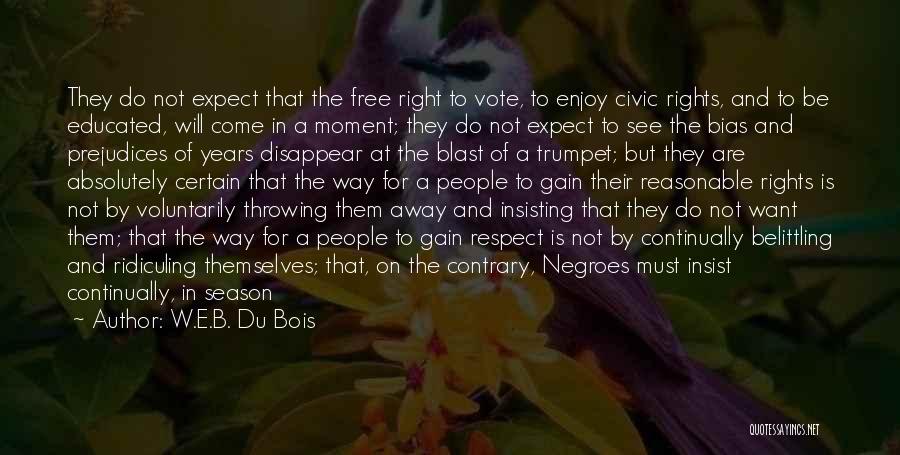 Black Educated Quotes By W.E.B. Du Bois