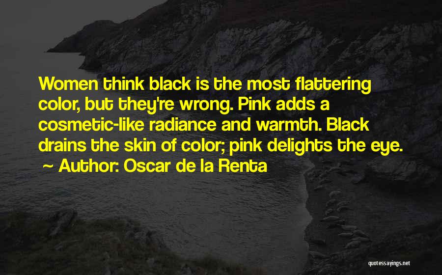 Black Eye Color Quotes By Oscar De La Renta