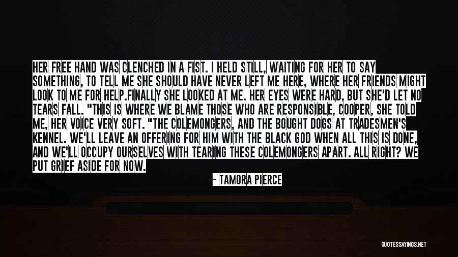 Black Fist Quotes By Tamora Pierce Black Fist Quotes By Tamora Pierce