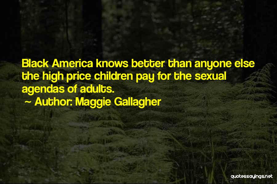 Black Gallagher Quotes By Maggie Gallagher