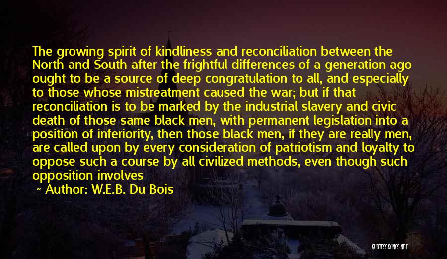 Black Inferiority Quotes By W.E.B. Du Bois