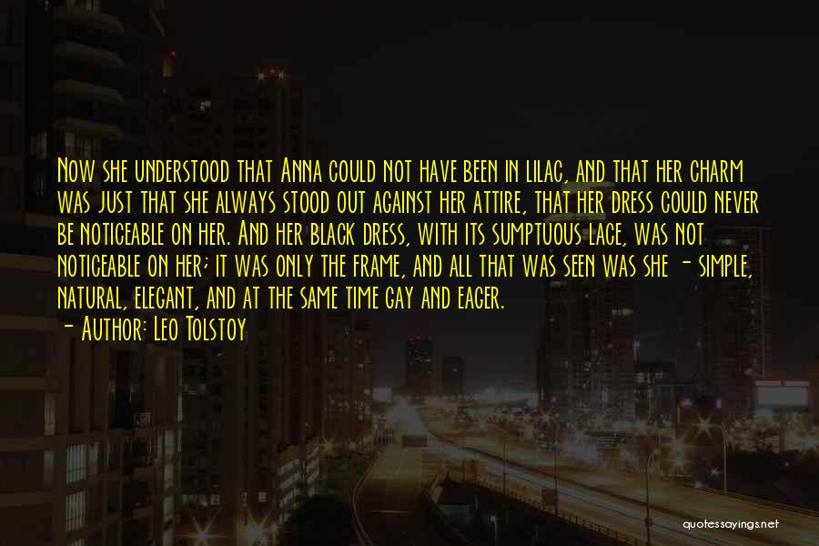 Black Is Elegant Quotes By Leo Tolstoy