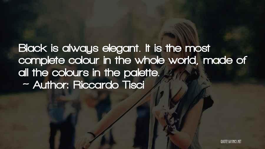 Black Is Elegant Quotes By Riccardo Tisci