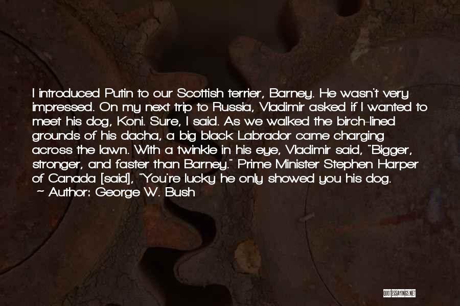 Black Labrador Dog Quotes By George W. Bush