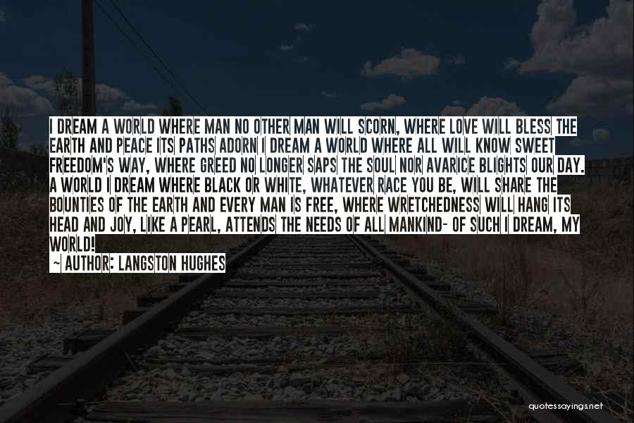 Black Man Love Quotes By Langston Hughes