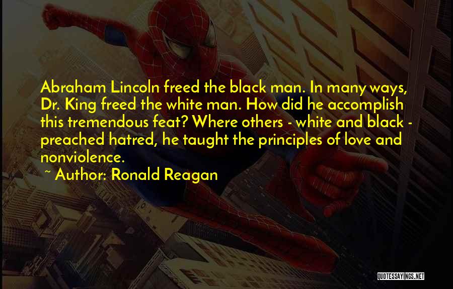 Black Man Love Quotes By Ronald Reagan