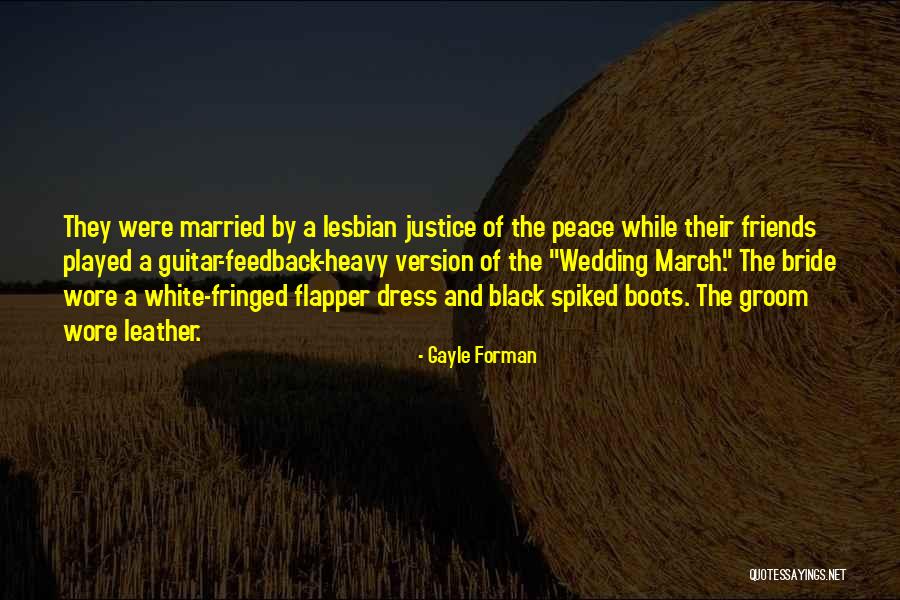 Black N White Dress Quotes By Gayle Forman