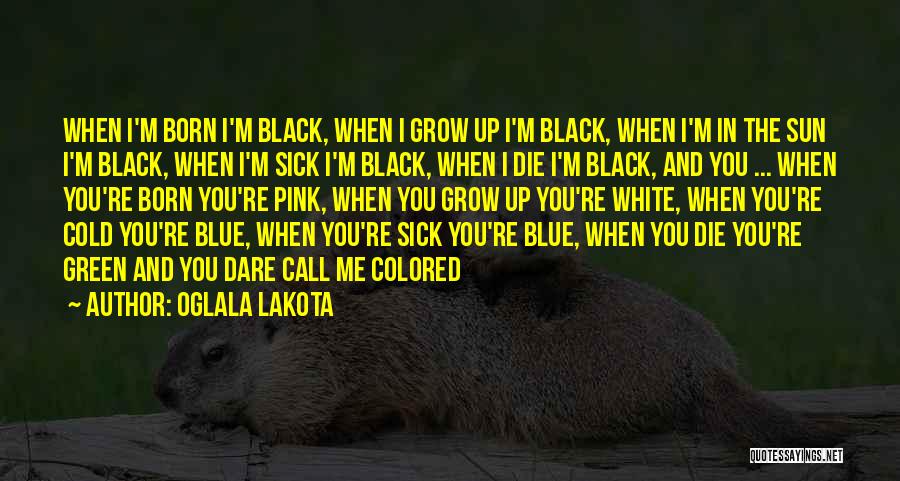 Black Pink Quotes By Oglala Lakota