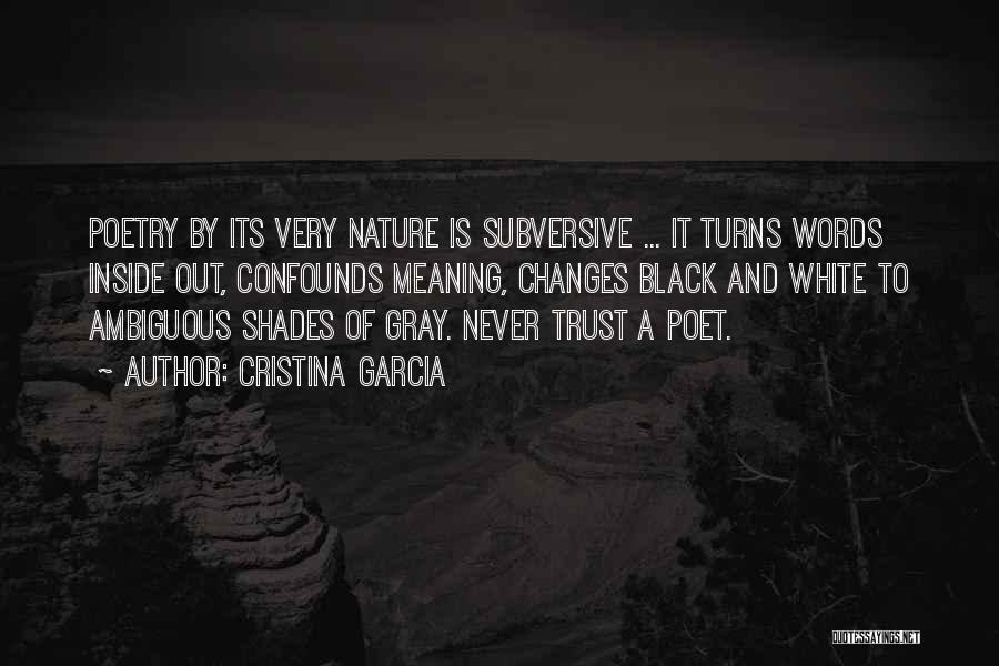 Black Shades Quotes By Cristina Garcia