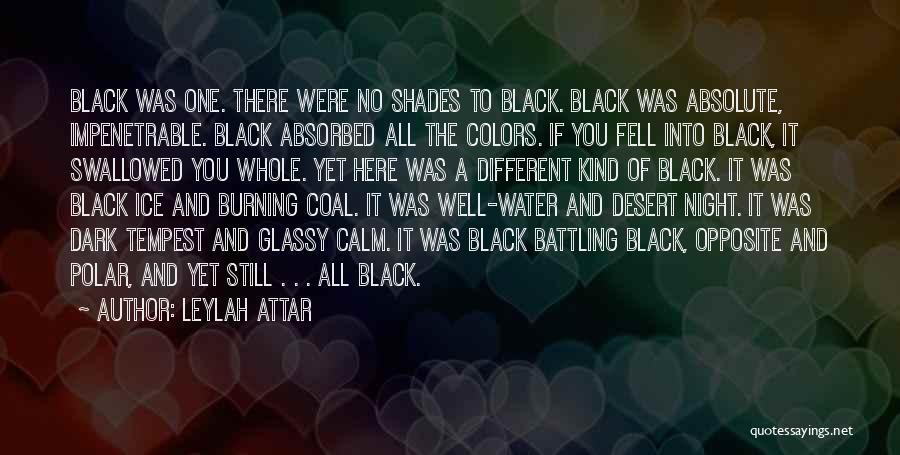 Black Shades Quotes By Leylah Attar