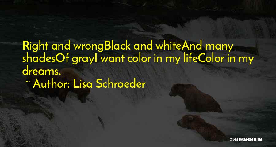 Black Shades Quotes By Lisa Schroeder