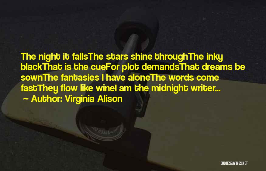 Black Wine Quotes By Virginia Alison