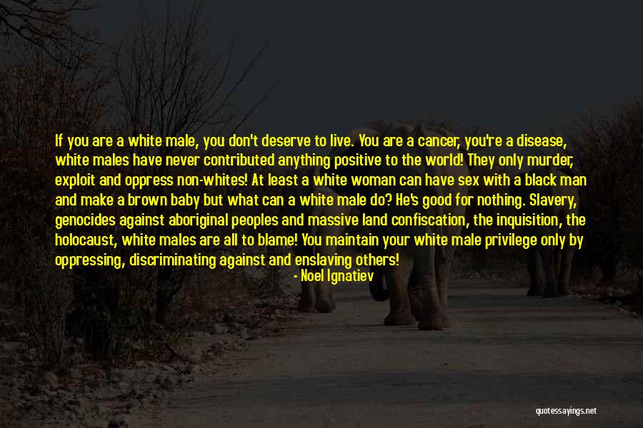 Black Woman White Man Quotes By Noel Ignatiev