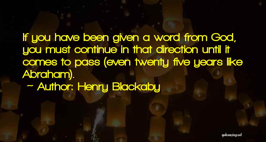 Blackaby Quotes By Henry Blackaby