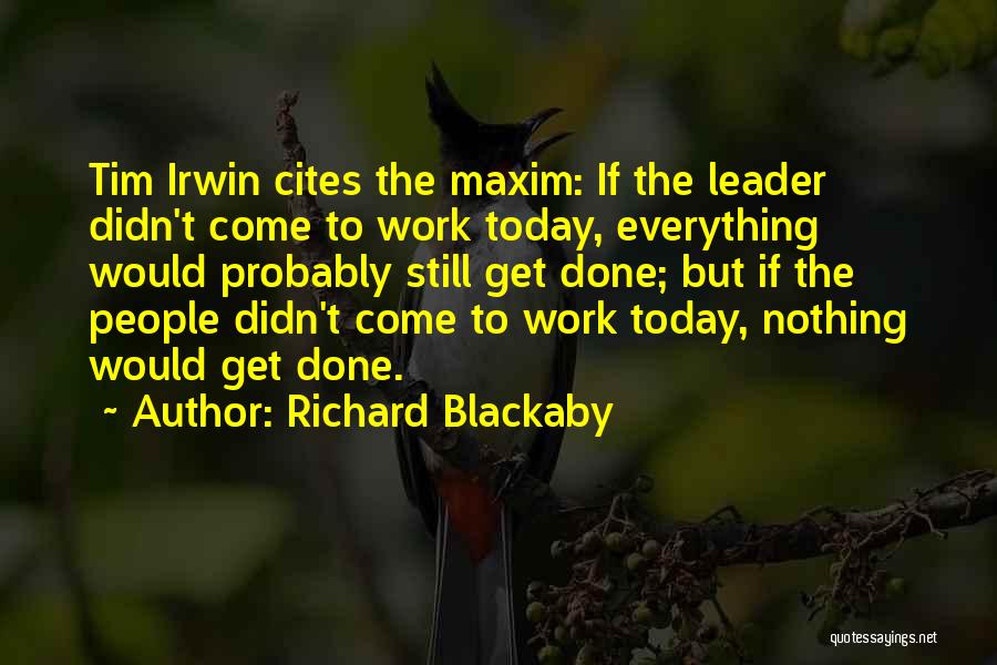 Blackaby Quotes By Richard Blackaby