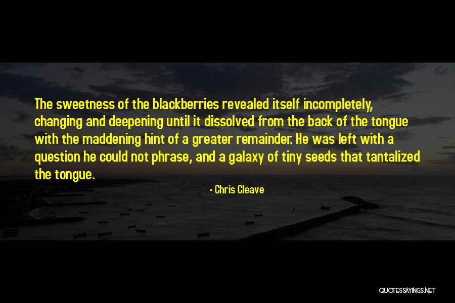 Blackberries Quotes By Chris Cleave Blackberries Quotes By Chris Cleave